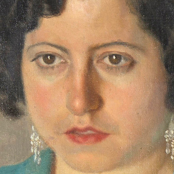 Portrait of mrs. María Cabrero - Detail